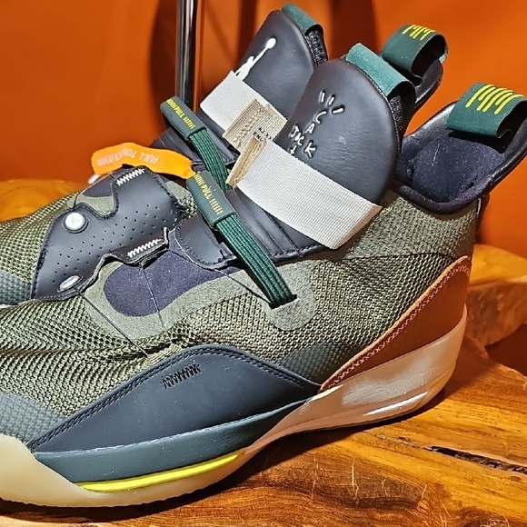 Cactus Jack by Travis Scott Olive and Black Sneakers Size 10 Mens - Picture 5 of 13